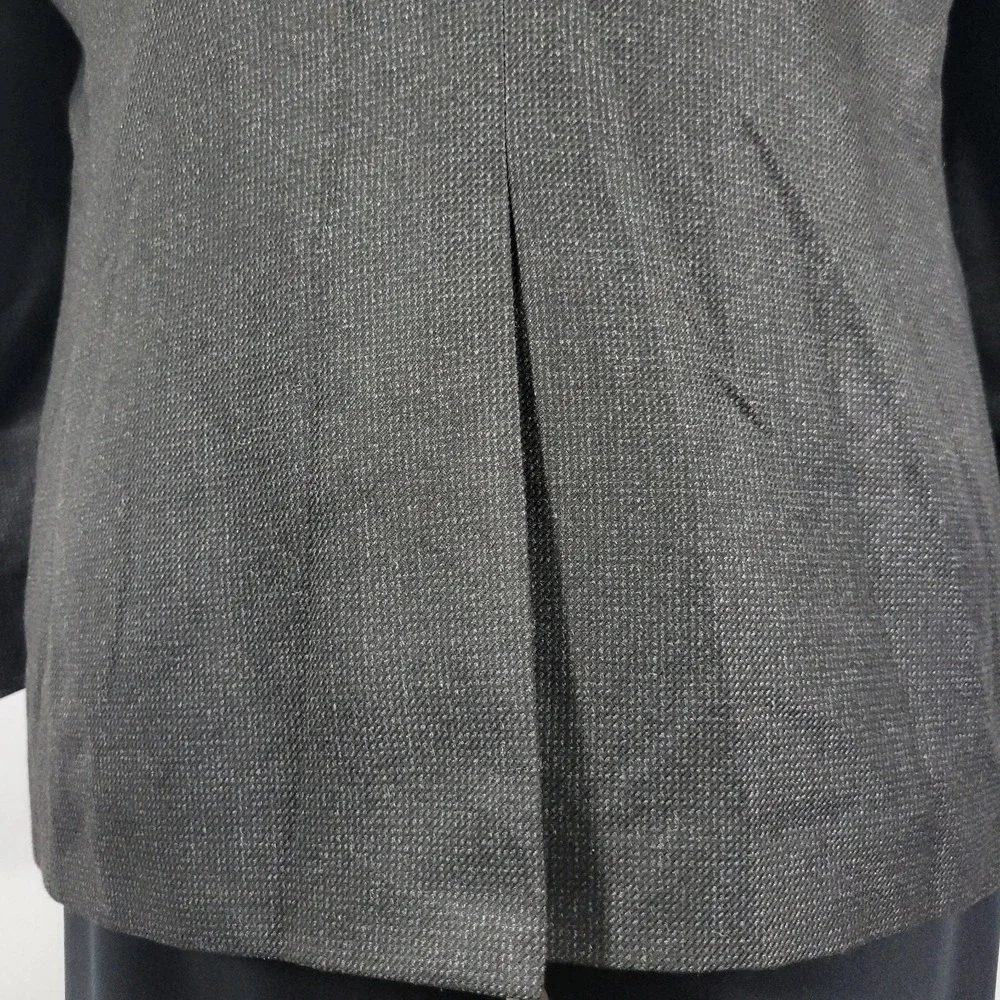 Chaps Men's Sport Coat Blazer Two Button Charcoal‎ Black Poly Blend Size 44R